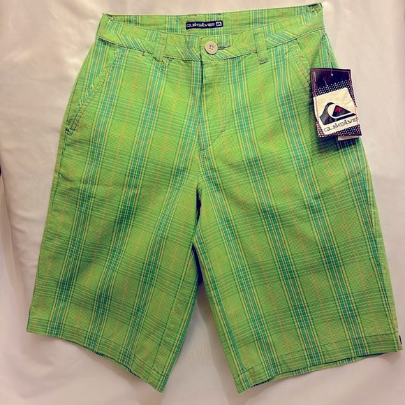 NWT QUICKSILVER MEN’S SHORT SIZE 27 GREEN - Picture 4 of 14